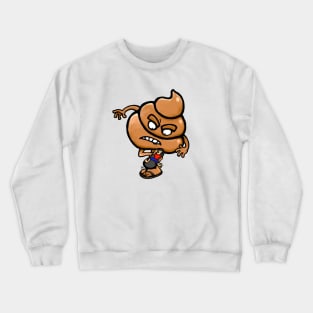 Poop Emoji Step Crewneck Sweatshirt